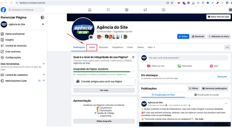 Como adicionar o link do Whatsapp na fanpage pelo computador?